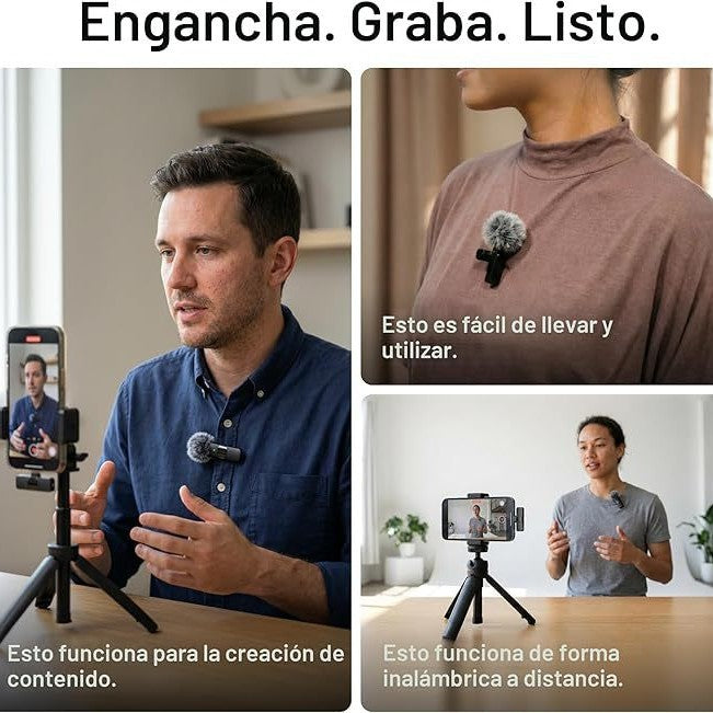 ApexMic Pro Clip-On Wireless Mic with Noise Reduction