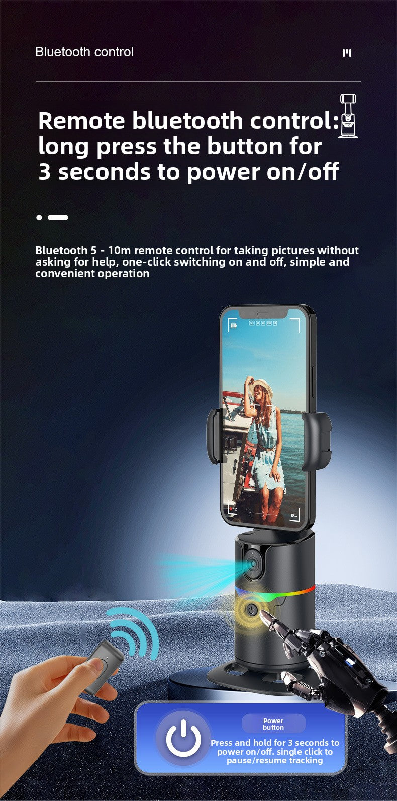 ApexTrack AI Face-Tracking Phone Mount